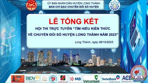 Huyện Long Thành tổ chức Tổng kết Hội thi "Tìm hiểu kiến thức về Chuyển đổi số" huyện Long Thành năm 2023
